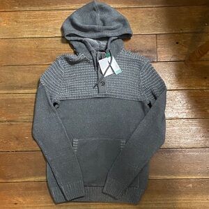 Stitch Fix Commerce Textured Yolk Henley Hoodie Sweater by Stitch Fix